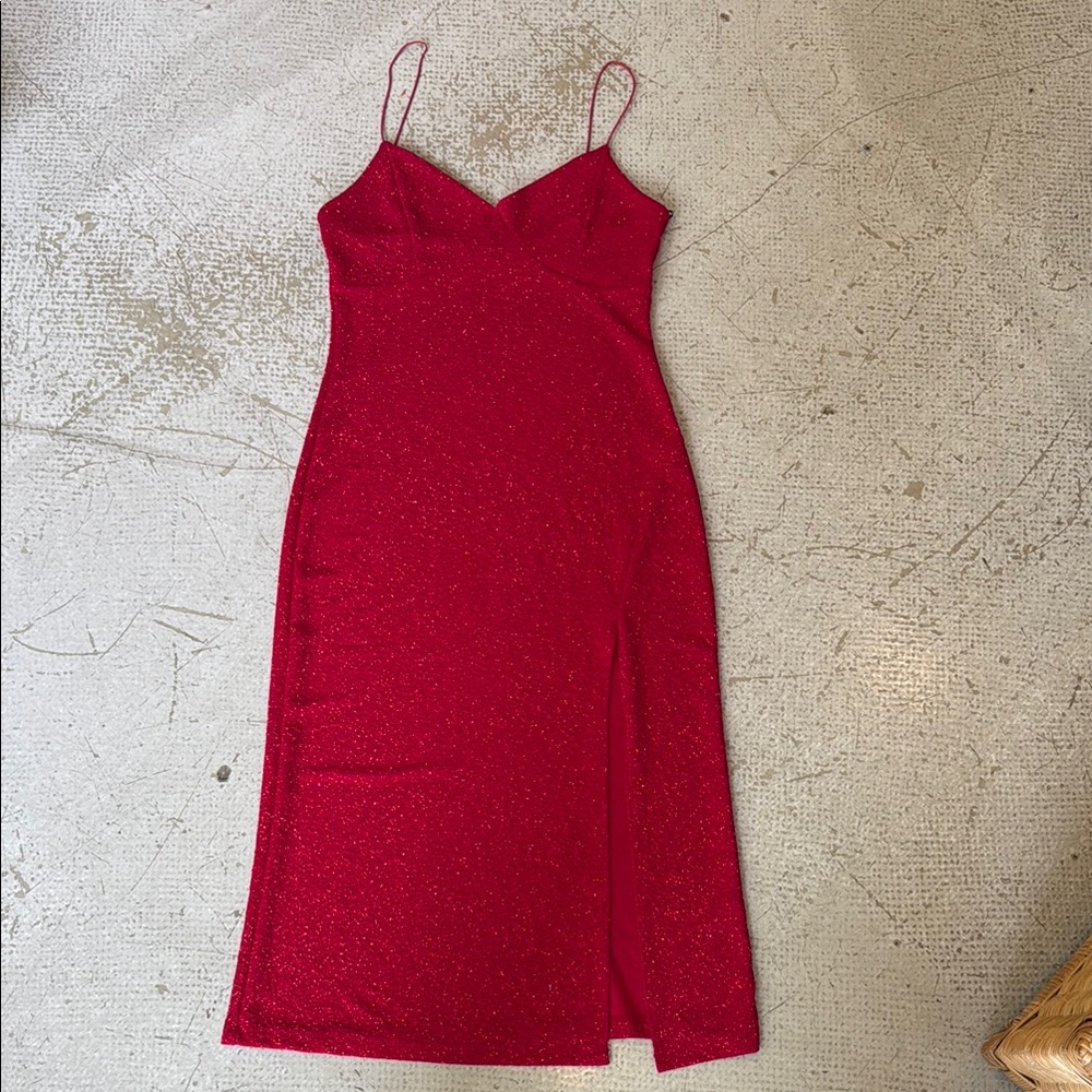 Lovely Day Red Sleeveless Midi Dress